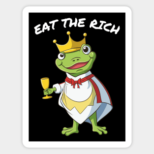 Eat The Rich Frog Magnet